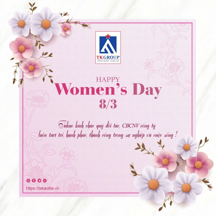 TAKAO CHÚC MỪNG NGÀY QUỐC TẾ PHỤ NỮ 8/3